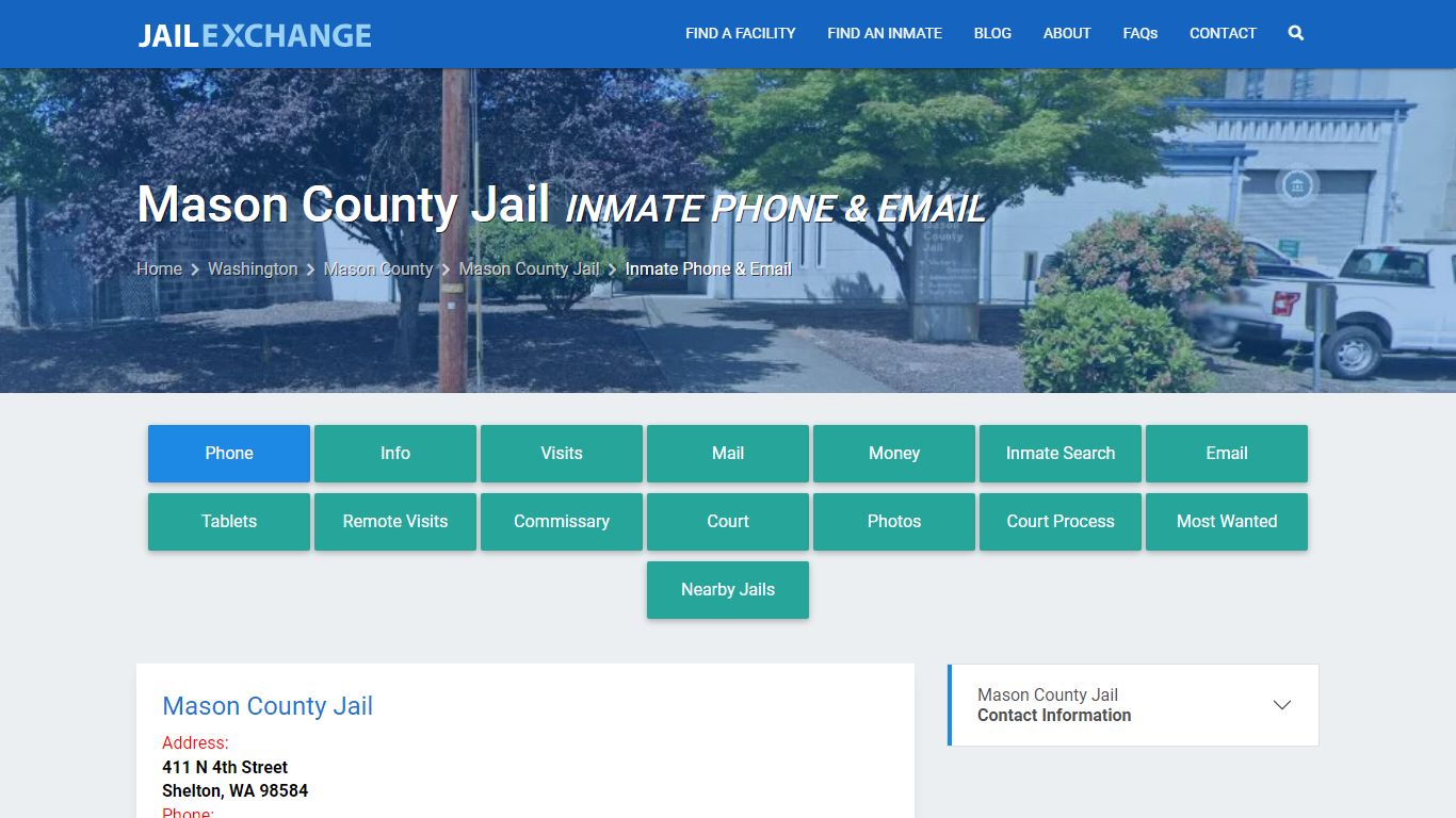 Inmate Phone - Mason County Jail, WA - Jail Exchange